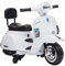 Moto Elettrica per Bambini Piaggio Mini Vespa Small PX 6V - Mp3 - USB - Suoni - Luci Led (Bianco)