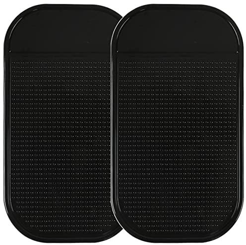 YUTOU 2 Stück Antirutschmatten Auto Handy, Handy Smartphone Auto Halterung, Armaturenbrett Tablet Klebematte mit starker Haftung Klebe Matte Haftmatte, Anti Rutsch Pad für Handy Brille Schlüssel