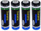 4pk Dunamis 1.2v AA 1300mAh NiMH Rechargeable Batteries - MEDIUM CAPACITY Suitable for most standard uses.(AA 1300mAh, 4 Pack)