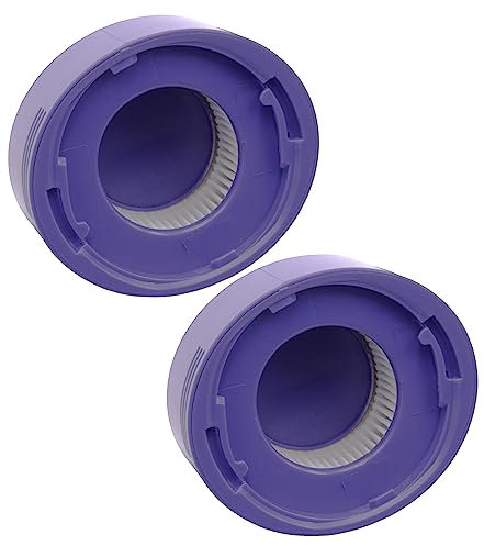vhbw 2X Staubsaugerfilter kompatibel mit Dyson DC58 Animal, DC58, DC58 Animal Complete, DC59 Staubsauger - HEPA-Nachmotor-Filter Weiß Lila