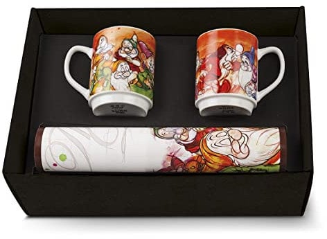Egan Set di Disney della Collezione 7 Nani Composto da Due Tazze e Due tovagliette Americane. Oggetto Realizzato in porcellanadi Colore Multicolor. La referenza è: 133011