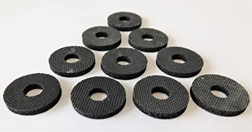 100 Stück Moosgummi M10 30 mm x 10 mm x 3 mm Manufaktur Martinshof Unterlegscheibe Kork, NBR, Silikon, Mossgummi Unterlegscheibe Gummi