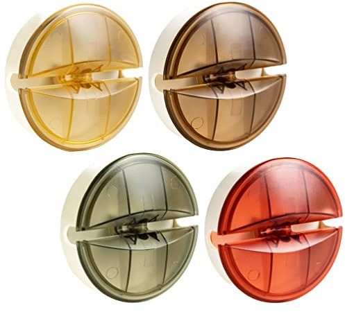 Milisten 4 x Kabelaufwickler, Kabel-Organizer, einziehbarer Kabelaufwickler, tragbarer Ladegerät, Kabelhalter, einziehbare Kabelrollen, Kleiner Wickler, für USB-Kabel, Headset, Kabel, Ladekabel