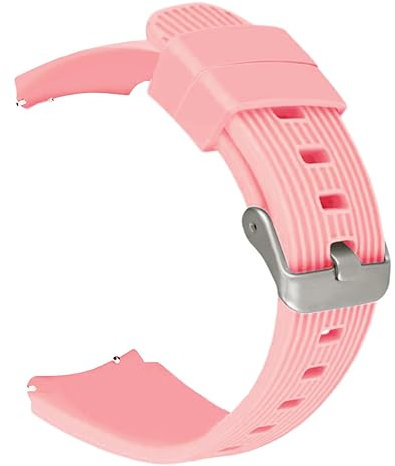 MroTech Gear s3 Armband Silikon 22mm Uhrenarmband Silikonarmband Weich Sportarmband Sport Silicone Band kompatibel für Samsung Gear S3 Frontier/Classic/Galaxy Watch 46mm/Ticwatch Pro Armband-Rosa