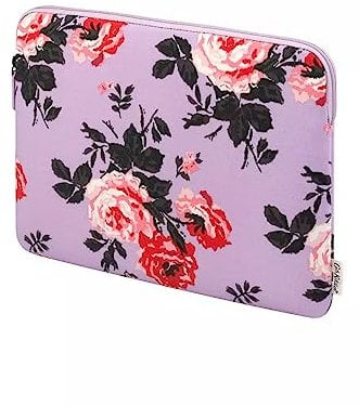 Cath Kidston London Womens Girls 13 Laptop Sleeve Cover Bag 30 Years Rose in Lilac Purple