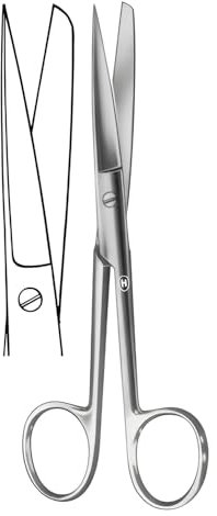 Hammacher Gerade Schere, Spitz-Stumpf, 130mm Länge