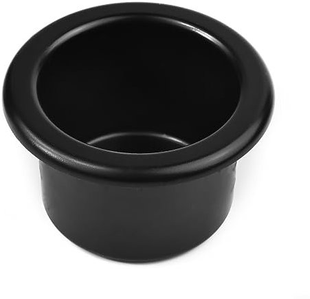 URPIZY Lot de 4 porte-gobelets en plastique noir encastrés universels pour camping-car, voiture, bateau, remorque