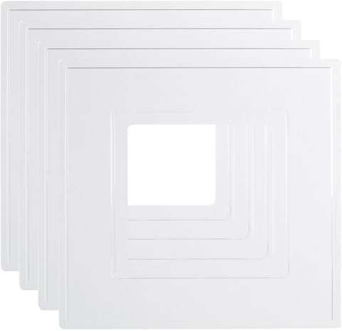rhinocables, Single Socket Cover, Light Switch Cover for Wall Light - Plastic Plate, Light Switch Frame or Single Plug Socket Cover, Clear Back Panel - Great Home Improvement Accessories (4 Clear)