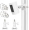 Lot de 2 supports pour appareil photo extérieur et intérieur - Support de mât pour anneau Stick Up Cam/Pro - Support mural pour caméra d'intérieur - Accessoires pour appareil photo anneau - Blanc
