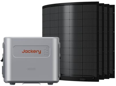 Jackery Navi 2000 Balkonkraftwerk mit Speicher, All-in-One Stromspeicher mit Mikroinverter, 2048Wh Stromspeicher mit 800W Flexible Solarpanel Set, 1600W Solar Eingang &1200W AC Ausgang