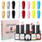 CIVPOWER UV Nagellack Set: 8 Farben Weiß Schwarz Gel Nagellack Gellack für Gelnägel DIY Nail Art Kit - UV Gel Nail Polish Set für Nagel Design 8ML