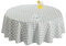 Romanstile Tischdecke Outdoor Wetterfest Wachstuch rund 100 cm Grau,PVC Tischdecke,Wachstischdecke 100% wasserdicht,Restaurant,Garten,Terrasse,Esstisch,Balkon,Party,Geburtstag,Kinder,Spielzimmer