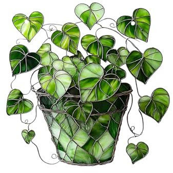 Aufbewahrung Stifte Wand Sonnenfänger zum Aufhängen am Fenster aus gebeiztem Acryl, grüner Sonnenfänger-Anhänger für Fenster, einzigartige Dekoration für drinnen und draußen, St. (Green, 20x20cm)