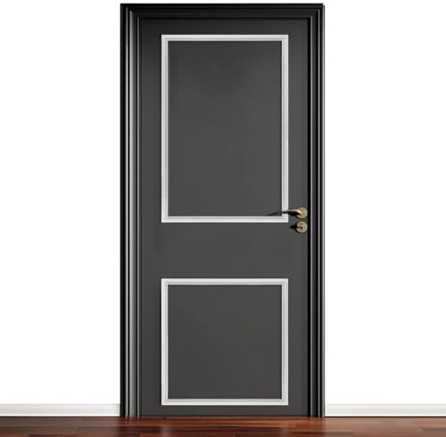 10 Pcs Door Moulding Kit Peel and Stick Door Moulding Panel Pre-Cut Door Panels Premade Wainscoting Panels for Mirror Window Frame Decor