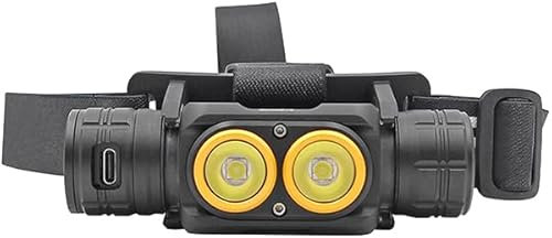 Hepoluz Linterna cabeza FRONTAL 40 WATIOS 3000 lumenes. LED Super Turbo recargable MOD. Falcon