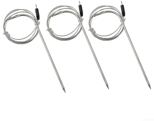 Sonden Sensor für Grillthermometer 3 Stück mit DC2 5 Anschluss, ideal für verschiedene Kochmethoden