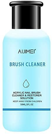Nettoyant et restaurateur pour pinceaux à ongles acryliques - Nettoyant liquide pour peinture acrylique - Poudre acry lique - Solution de nettoyage pour pinceaux de peinture acrylique 58ML