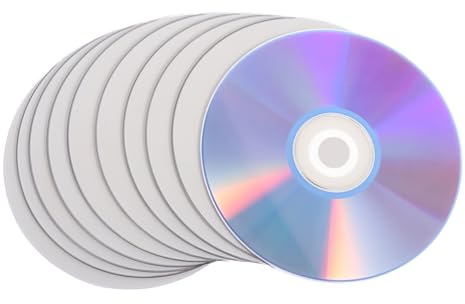JOINPAYA 10 Piezas Discos DVD-r Grabables y Imprimibles Unidades Alta Capacidad para Grabación de Música Almacenamiento de Vídeos y Copias de Seguridad Ordenador