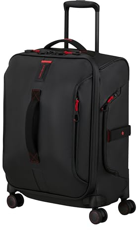 Samsonite Paradiver Light - Hand Luggage Suitcase 55 x 40 x 23 cm, Soft Cabin Suitcase for EasyJet, Wizz Air & Most Airlines, 48L, Black (Black)