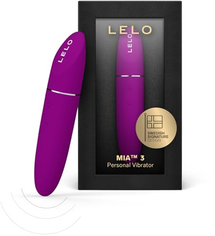 LELO MIA 3 - Mini Personal Massager, Discreet Clitoral Vibrator, Deep Rose | This quiet mini massager offers 8 pleasure settings in a petite, discreet design for on-the-go stimulation.