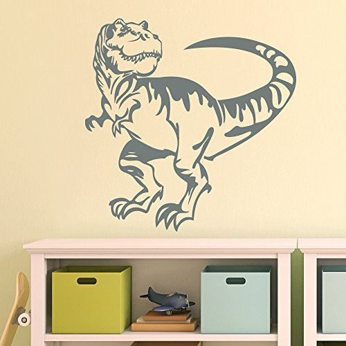 wandtattoo-factory Tyrannosaurus Rex Dinosaurier Wandaufkleber Sticker - Farbe: Grau