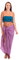 Ciffre Sarong Pareo Wickelrock Strandtuch Lunghi Tuch Schlicht Stickerei Bunt Hell Lila