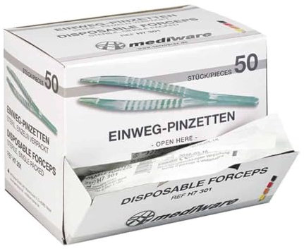 medi Ware H7 301 pinzette, sterili monouso (52 pezzi)