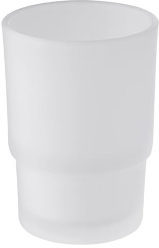 Vaso de vidrio esmerilado para enjuague de baño, vaso de repuesto para soporte de cepillo de dientes Aomasi