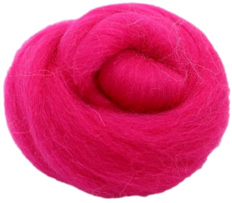 mjolda Filzwolle 20gr. Pink Merinowolle/Märchenwolle zum Trockenfilzen und Nassfilzen