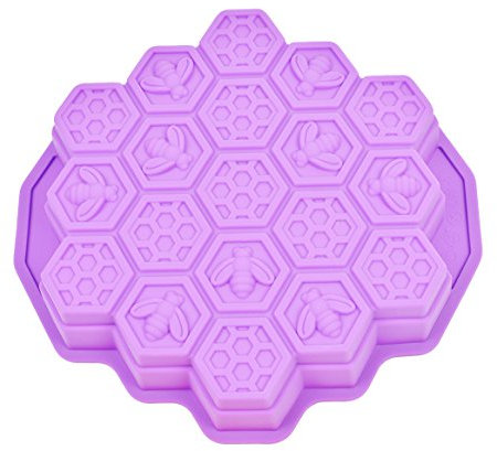 HapWay Backform für Kinder, Honigkamm, Bienenen, Seife, Kuchen, Backformen, zum Ausziehen, Dessert, Kuchenform