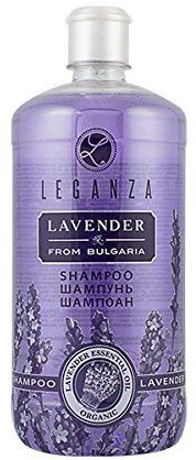 Shampoo mit Organischem ätherischem Lavendelöl, von Leganza für Fettiges Haar oder Empfindliche Kopfhaut 1000 ml Ohne Parabene Ohne Silikone
