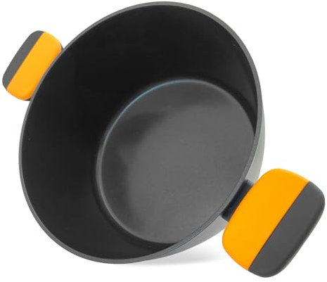 Fackelmann Casseruola in alluminio forgiato Ø24 x 11.5 cm, rivestimento antiaderente, pentola per tutti i tipi di piano cottura, induzione, doppia maniglia, Linea Soft Collection