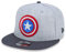 New Era Captain America Comic Graphite 9Fifty Snapback Cap Heather Graphite - One-Size