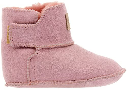 Vanuba KIKO weiche hausschuhe kinder aus Leder – warme krabbelschuhe baby für Kleinkinder – flexible kinder hausschuhe, Größe: 18, Farbe: Rosa