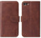LOLFZ Wallet Case for iPhone 7/8/SE 2020/SE 2022, Vintage Leather Book Case with Card Holder Kickstand Magnetic Closure Flip Case Cover - Brown