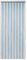 Shoze Door Fly Screen 214 x 90cm Aluminium Chain Curtain Metal Door Curtain Insect Screen Strip Blinds Keeps Out Flies Pest Insect Bees for Doorways Divider Blue Silver