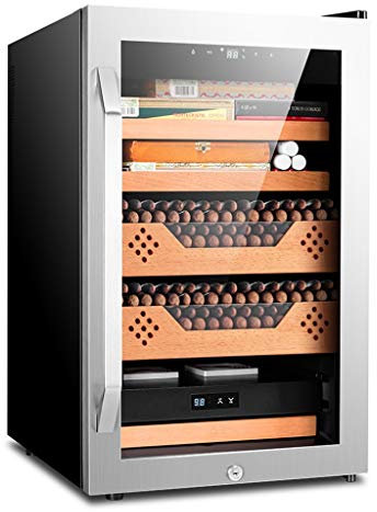 Zigarren Humidore Intelligenter Konstanter Temperatur Humidor Mit Konstanter Luftfeuchtigkeit Im Haushalt Elektronischer Zigarrenschrank (Color : Black, Size : 45x52.5x72.5cm)