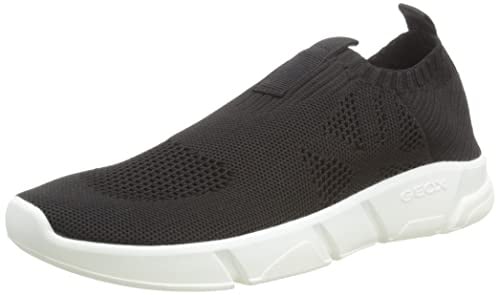 Geox Jungen J Aril Boy SNEAKERS, Schwarz, 35 EU
