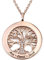 MyNameNecklace MYKA Collier Arbre de Vie avec Zircon Cubique en Argent 925 ou Plaqué Or - Personnalisé Gravé Sur Mesure Cadeau Pour Femme, Elle, Maman (Argent 925 Plaqué Or Rose 18cts)