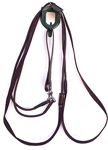 gs-sports Rênes à boucle avec cordon pour demi-sang (marron foncé)