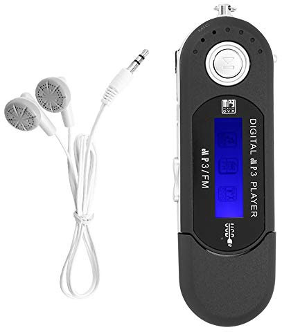 Rockyin Lecteur MP3, Lecteur de Musique Portable Digital Music Lecteur USB MP3 Lecteur de Musique Numérique avec écran LCD Supporte la Carte TF 32 Go et la Radio FM