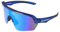 Gamswild WS7138 Sonnenbrille Einscheibenmodell Sportbrille Fahrradbrille Skibrille Damen Herren Unisex | weiß | pink | beere | blau | schwarz | mintgrün, Farbe: Blau