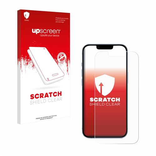 upscreen Schutzfolie für Apple iPhone 14 | Transparenter Displayschutz Made in Germany Kristall-Klar Kratzschutz Anti-Fingerprint