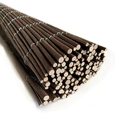 Mugar- Mimbre Grueso Natural en Rollos de 5 Metros - Vallas de Ocultación Naturales para Jardín- Varias Alturas (1,5 x 5 metros)