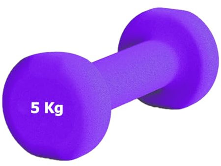 G5 HT SPORT Hanteln aus Neopren für Fitnessstudio und Home Gym rutschfest von 0,5 bis 6 kg Paar oder einzeln (1 x 5 kg)