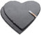 WLWNWFT Juego de 2 placas de pizarra con forma de corazón, 30 cm, con rotulador de tiza, bandeja para servir de pizarra negra, corazones de pizarra para servir y escribir