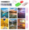 Kinsinder 6 Stück 5D Diamond Painting Set, DIY Diamond Painting Erwachsene, Diamant Painting Bilder Full Drill für Home Wand Decor 40x30cm (Fluss)