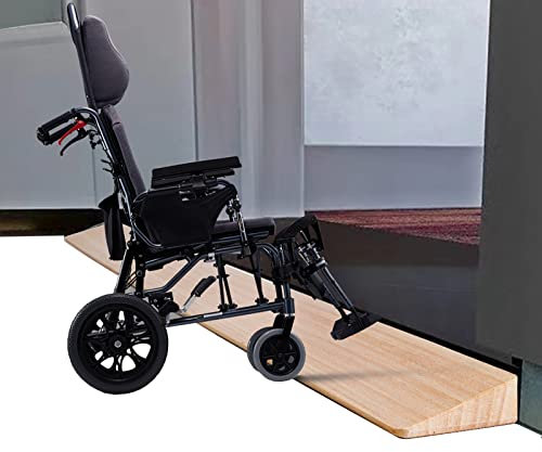 HAUTHE Schwellenrampe Türschwellen-Rollstuhlrampe, Mobile Schwellenrampen In Schwerer Ausführung - 50/60/70/80 cm Länge, Mehrzweck-Rampe aus Holz für Den Einstieg (Size : 80cm x6cmx1cm)