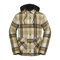 Volcom Herren Field Insulated Flannel Hooded Snowboard Shirt Jacket Jacke, Khakiest S4, XS