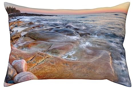 Kissenbezüge Hotelverschluss Kissenbezüge 50,8 x 76,2 cm atmungsaktiv und langlebig Strand Maui Hawaii Sonnenuntergang Meer Wellen Wolken Druck Kissenbezug